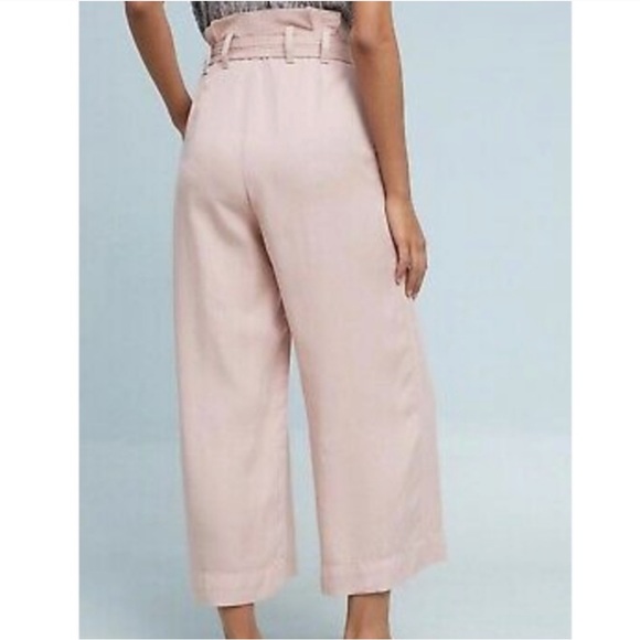 Anthropologie l High Rise Cropped Blythe Wide Leg Pants Size 4 - Picture 10 of 11